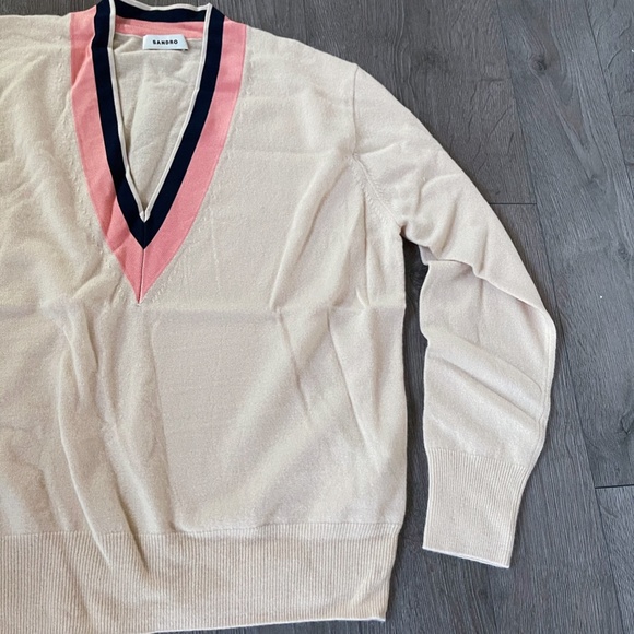 Sandro Wool and cashmere sweater T2/M - Picture 8 of 12